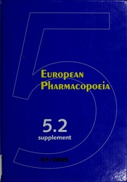 European Pharmacopoeia Council Of Europe Convention On The Elaboration Of A European Pharmacopoeia