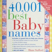 40001 Best Baby Names Diane Stafford