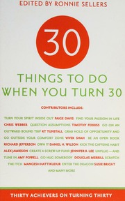 30 Things To Do When You Turn 30 Thirty Achievers On Turning Thirty Sellers