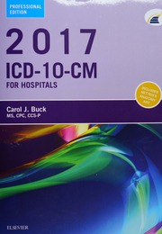 2017 Icd10cm For Hospitals Buck Carol J Author