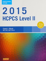 2015 Hcpcs Level Ii Buck Carol J Author