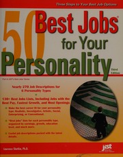 50 Best Jobs For Your Personality 3rd Ed Shatkin Laurence