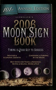 2006 Moon Sign Book 101st Annual Ed Llewellyn Publications