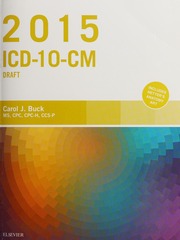 2015 Icd10cm Draft Buck Carol J Author Buck Carol J 2014 Icd10cm Draft Preceded By Work