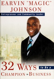 32 Ways To Be A Champion In Business 1st Ed Earvin Johnson