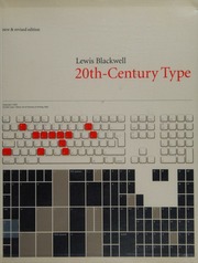 20thcentury Type Blackwell Lewis 1958 Blackwell Lewis 1958 Twentiethcentury Type