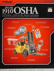 29 Cfr Code Of Federal Regulations Part 1910 General Industry 1st Ed Mangan Communications