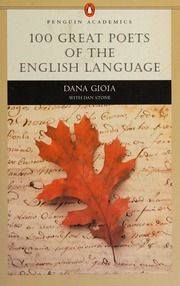 100 Great Poets Of The English Language Gioia Dana