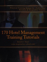 170 Hotel Management Training Tutorials One Hundred Seventy Hotel Management Training Tutorials Hoteleir Tanji