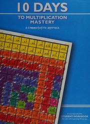 10 Days To Multiplication Mastery Student Workbook Stuart Marion W