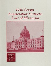 1930 Census Enumeration Districts State Of Minnesota Park Genealogical Books Firm