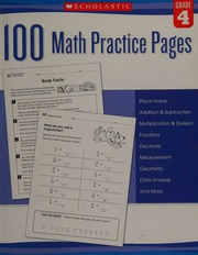 100 Math Practice Pages Grade 4 Unknown
