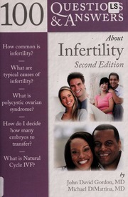 100 Questions Answers About Infertility None 2nd Ed Gordon