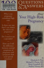 100 Questions Answers About Your Highrisk Pregnancy Platt