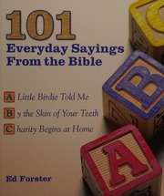 101 Everyday Sayings From The Bible Forster Ed 1945