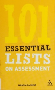 101 Essential Lists On Assessment Rayment Tabatha