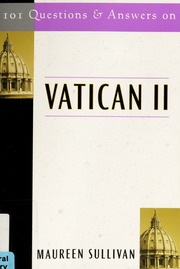 101 Questions And Answers On Vatican Ii Osullivan Maureen Op