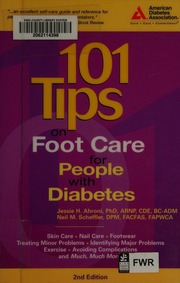101 Tips On Foot Care For People With Diabetes 2nd Ed Ahroni