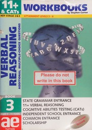 11 Verbal Reasoning Addiction Practical Questions Book Three Curran