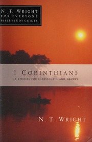 1 Corinthians 13 Studies For Individuals And Groups Wright