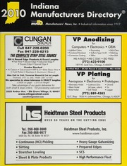 2010 Indiana Manufacturers Directory Manufacturers News Kinche