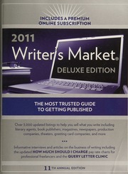 2011 Writers Market 90th Anniversary Ed Brewer Robert Lee