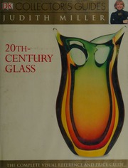 20thcentury Glass 1st American Ed Miller Judith 1951 Leibe