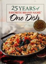 25 Years Of Favorite Brand Name One Dish None First Edition None
