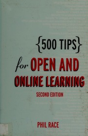 500 Tips For Open And Online Learning 2nd Ed Race Philip