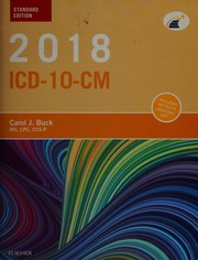 2018 Icd10cm For Hospitals Buck Carol J Author