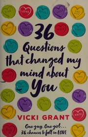36 Questions That Changed My Mind About You Grant Vicki Author
