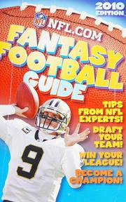 2010 Fantasy Football Guide Buckley James Jr 1963 National Football League Nfl Publishing