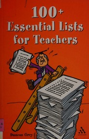 100 Essential Lists For Teachers Updated Ed Grey Duncan
