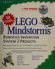 10 Cool Lego Mindstorms Robotics Invention System 2 Projects 1 Edition Ferrari