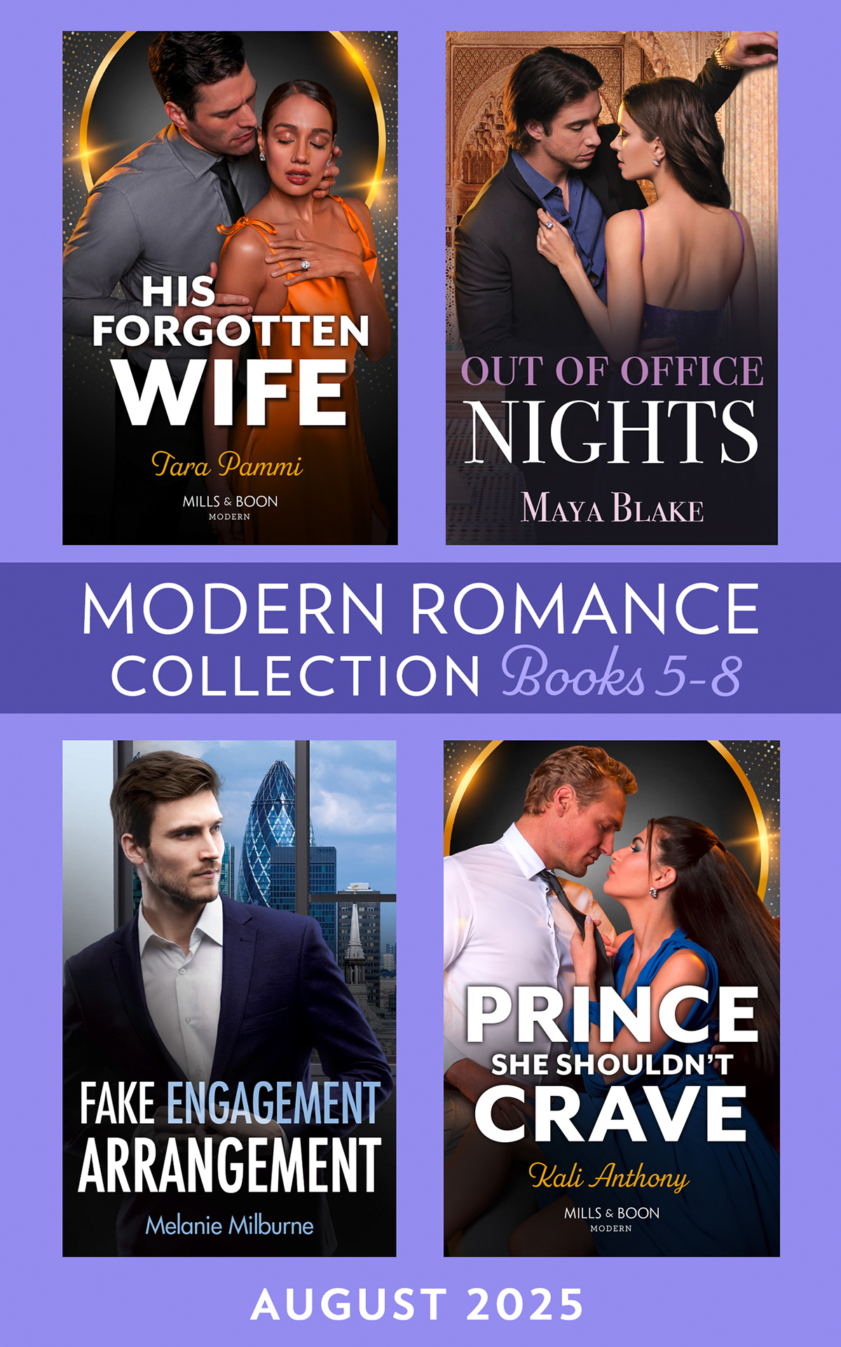 Modern Romance August 2025 Books 58 Maya Blake Tara Pammi Melanie Milburne Kali Anthony