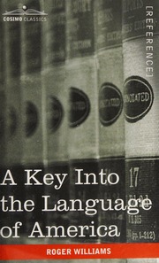 A Key Into The Language Of America Williams Roger 16041683