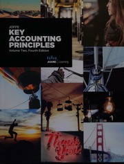 Key Accounting Principles Volume Two Joffe Neville Author
