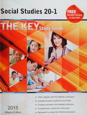The Key Student Study Guide Social Studies 201 2015 Alberta Ed Unknown