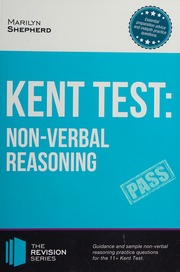 Kent Test Nonverbal Reasoning Guidance And Sample Questions And Answers Shepherd