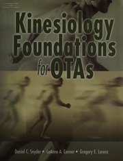 Kinesiology Foundations For Otas 1 Edition Snyder Daniel C Conner