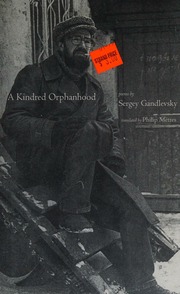 A Kindred Orphanhood 1st Ed Gandlevskii Sergei Gandlevskii