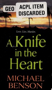 A Knife In The Heart Benson Michael