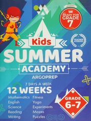 Kids Summer Academy By Argoprep Grades 67 12 Weeks Of Math Reading Science Logic Fitness And Yoga Online Access Included Prevent Summer Learning Loss Brothers