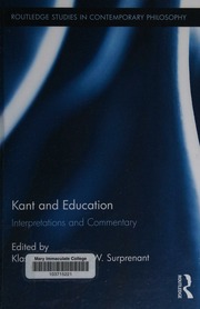 Kant And Education Interpretations And Commentary Roth Klas Surprenant