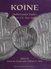 Koine Mediterranean Studies In Honor Of R Ross Holloway Counts