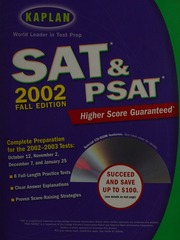 Kaplan Sat Psat 2002 Papcdr Edition Kaplan Inc