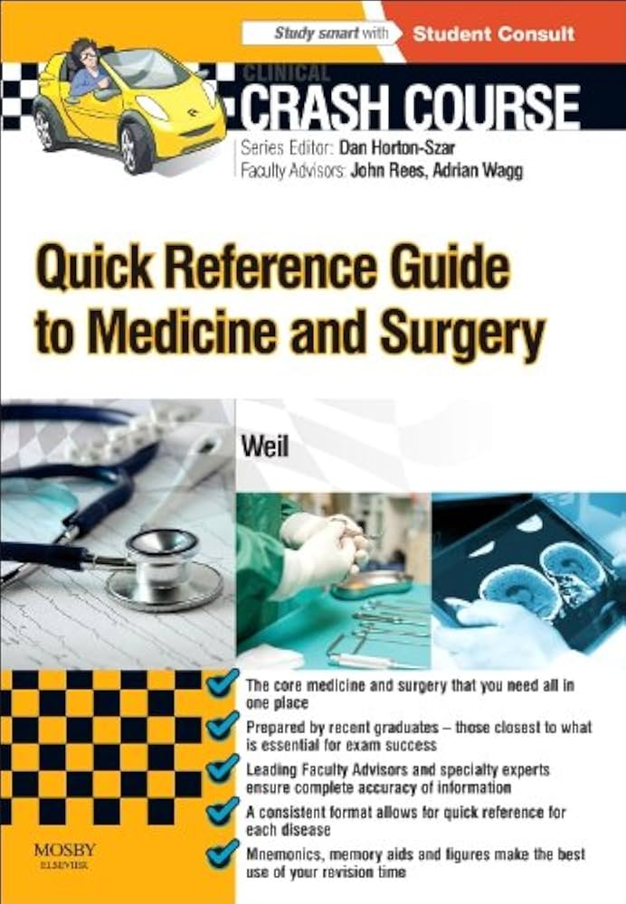 Crash Course Quick Reference Guide To Medicine And Surgery 1st Edition Leonora Weil