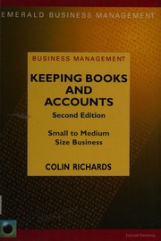Keeping Books And Accounts For Small To Medium Size Business Richards
