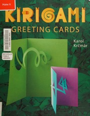 Kirigami Greeting Cards The Art Of Paper Cutting And Folding Krcmar