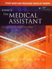 Kinns The Medical Assistant Procedure Checklist Manual An Applied Learning Approach Proctor